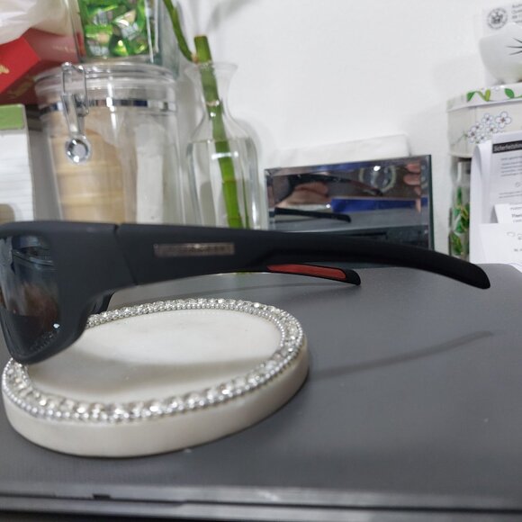 Foster Grant Sunglasses Black Red Multi Toned Colors - Picture 4 of 5